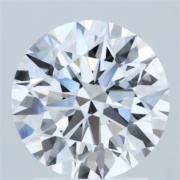 2.06 Carat Round Shaped, Ideal Cut, D Color, VS1 Clarity, IGI Certified Lab Grown Diamond