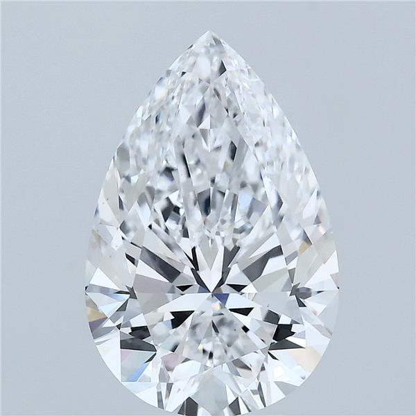 4.02 Carat Pear Shaped, Ideal Cut, D Color, VS1 Clarity, IGI Certified Lab Grown Diamond