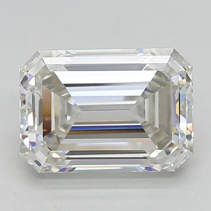3.77 Carat Emerald Shaped, Ideal Cut, H Color, VS1 Clarity, IGI Certified Lab Grown Diamond