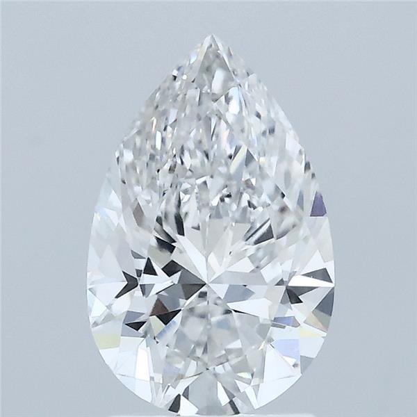 1.58 Carat Pear Shaped, Ideal Cut, F Color, VVS1 Clarity, IGI Certified Lab Grown Diamond
