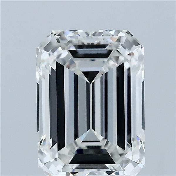 2.52 Carat Emerald Shaped, Ideal Cut, F Color, VVS2 Clarity, IGI Certified Lab Grown Diamond