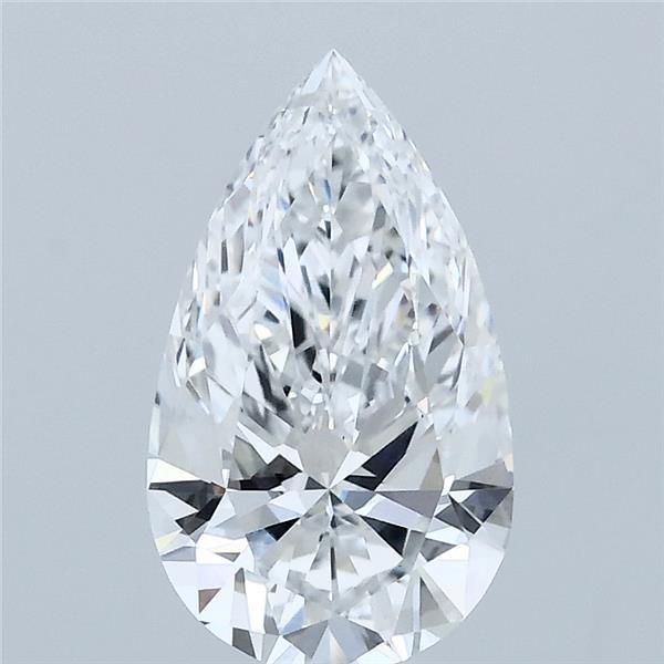 1.51 Carat Pear Shaped, Ideal Cut, D Color, VS1 Clarity, IGI Certified Lab Grown Diamond