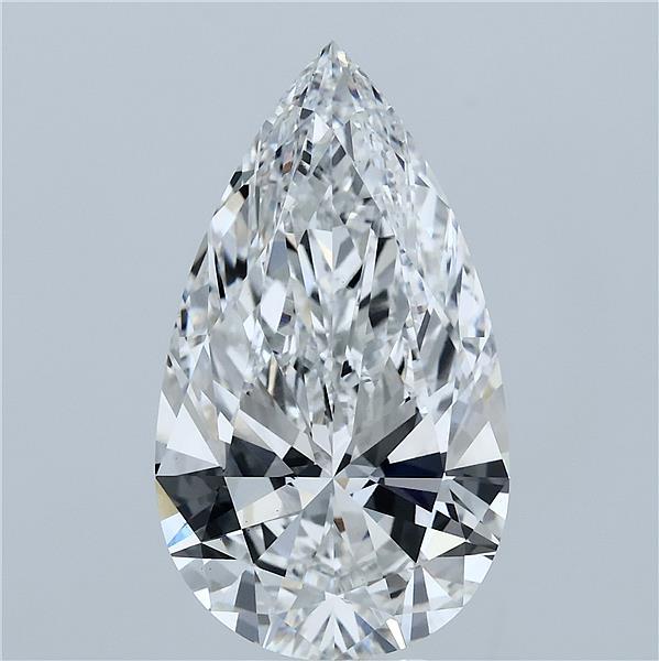 7.01 Carat Pear Shaped, Ideal Cut, F Color, VS1 Clarity, IGI Certified Lab Grown Diamond