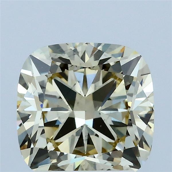 2.06 Carat Cushion Shaped, Ideal Cut, FANCY LIGHT YELLOW Color, VS2 Clarity, IGI Certified Lab Grown Diamond