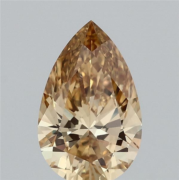 1.52 Carat Pear Shaped, Ideal Cut, FANCY INTENSE YELLOW Color, VS1 Clarity, IGI Certified Lab Grown Diamond