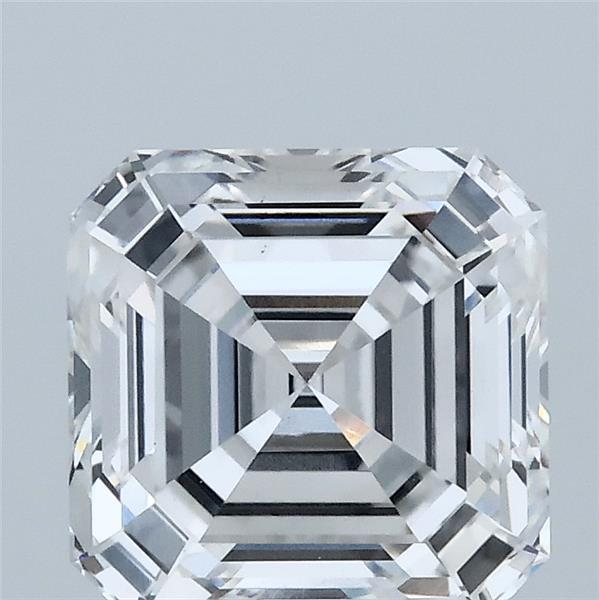 2.57 Carat Asscher Shaped, Ideal Cut, D Color, VS1 Clarity, IGI Certified Lab Grown Diamond
