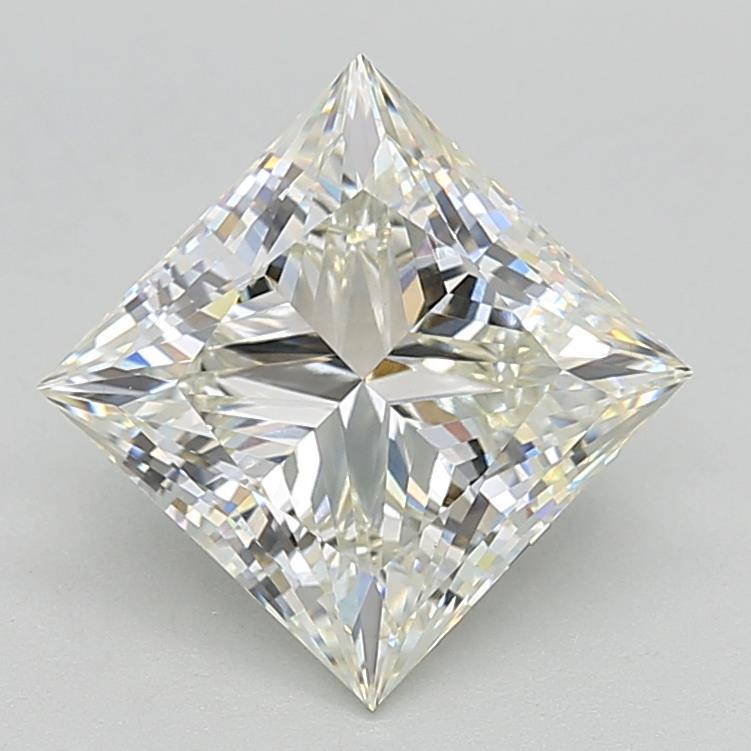 4.01 Carat Princess Shaped, Ideal Cut, I Color, VS1 Clarity, IGI Certified Lab Grown Diamond
