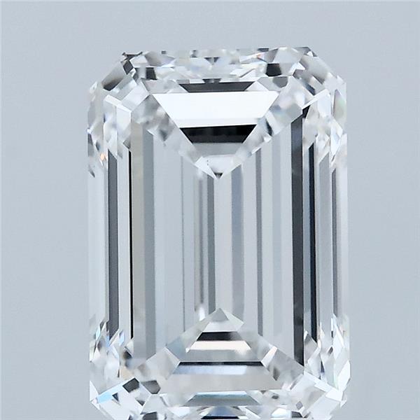 3.06 Carat Emerald Shaped, Ideal Cut, D Color, VVS2 Clarity, IGI Certified Lab Grown Diamond