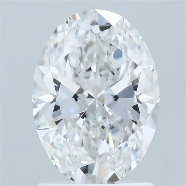 1.50 Carat Oval Shaped, Ideal Cut, E Color, VVS2 Clarity, IGI Certified Lab Grown Diamond