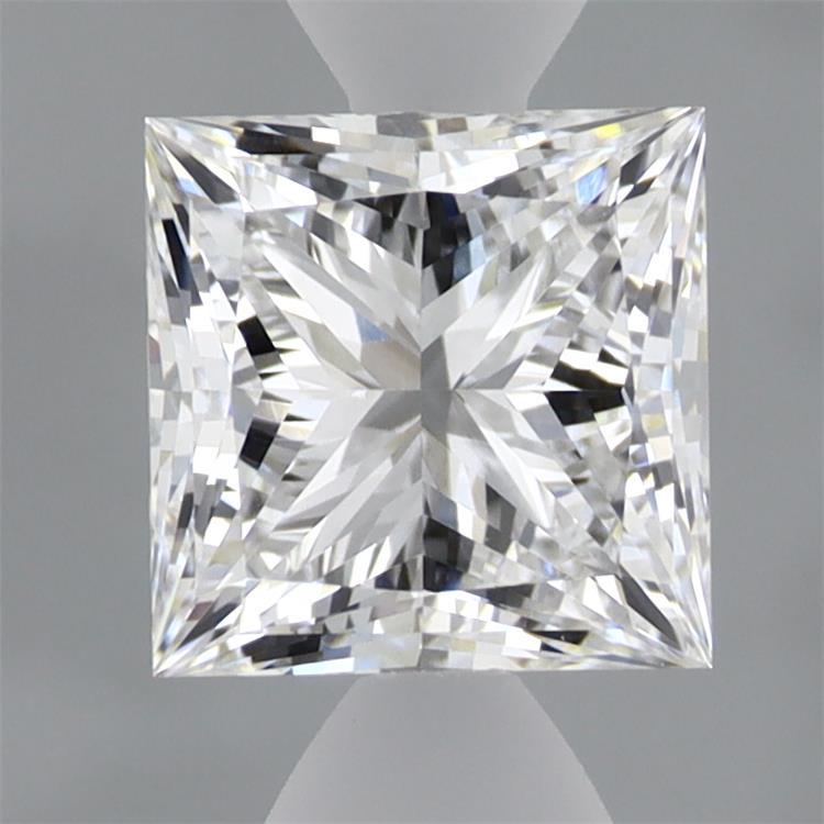 1.54 Carat Princess Shaped, Ideal Cut, E Color, VVS2 Clarity, IGI Certified Lab Grown Diamond