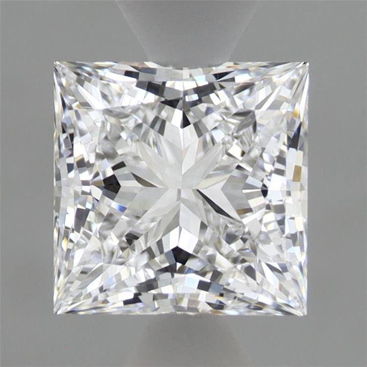 1.57 Carat Princess Shaped, Excellent Cut, D Color, VVS2 Clarity, IGI Certified Lab Grown Diamond