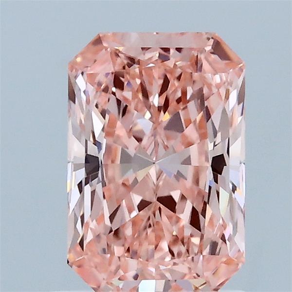 1.13 Carat Radiant Shaped, Ideal Cut, FANCY VIVID PINK Color, VS1 Clarity, IGI Certified Lab Grown Diamond