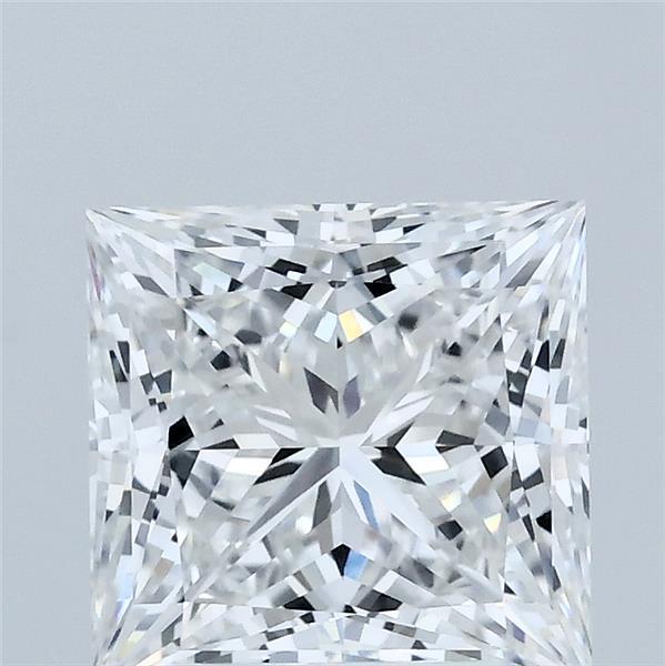 2.58 Carat Princess Shaped, Ideal Cut, E Color, VVS2 Clarity, IGI Certified Lab Grown Diamond