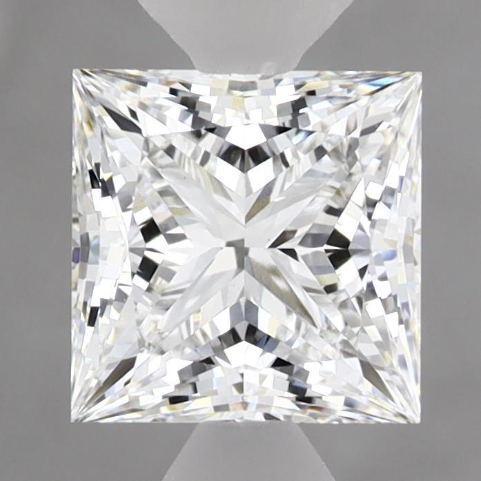 1.54 Carat Princess Shaped, Ideal Cut, E Color, VVS2 Clarity, IGI Certified Lab Grown Diamond