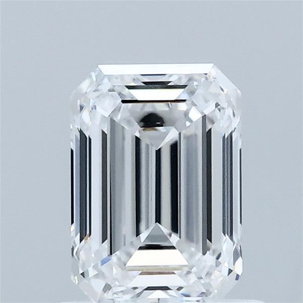 1.02 Carat Emerald Shaped, Ideal Cut, D Color, VVS2 Clarity, IGI Certified Lab Grown Diamond
