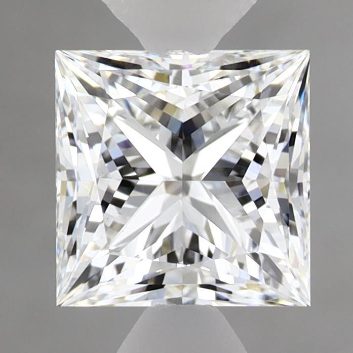 1.57 Carat Princess Shaped, Ideal Cut, E Color, VS1 Clarity, IGI Certified Lab Grown Diamond