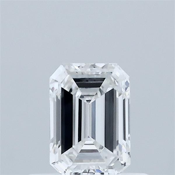 0.54 Carat Emerald Shaped, Excellent Cut, D Color, VVS2 Clarity, IGI Certified Lab Grown Diamond