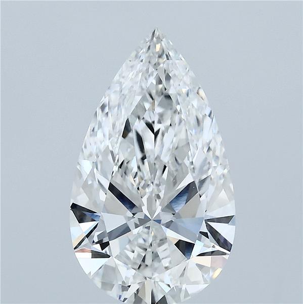 3.00 Carat Pear Shaped, Ideal Cut, F Color, VS1 Clarity, IGI Certified Lab Grown Diamond