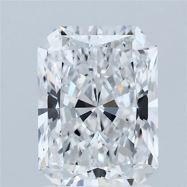 1.94 Carat Radiant Shaped, Ideal Cut, D Color, VVS2 Clarity, IGI Certified Lab Grown Diamond