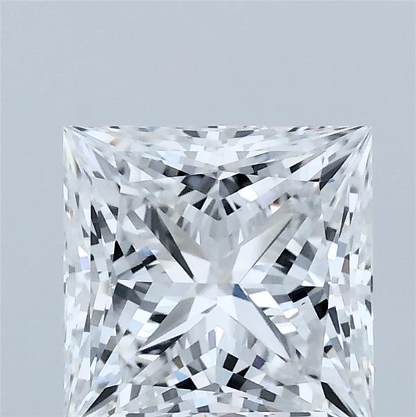 2.07 Carat Princess Shaped, Ideal Cut, D Color, VS1 Clarity, IGI Certified Lab Grown Diamond