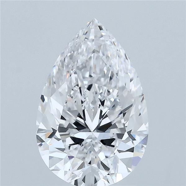 2.01 Carat Pear Shaped, Excellent Cut, D Color, VS1 Clarity, IGI Certified Lab Grown Diamond