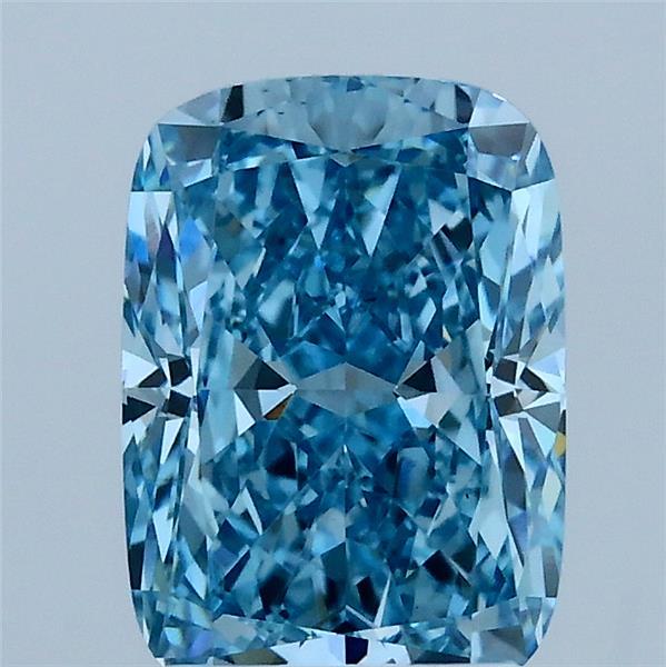 2.09 Carat Cushion Shaped, Excellent Cut, FANCY VIVID BLUE Color, VS1 Clarity, IGI Certified Lab Grown Diamond