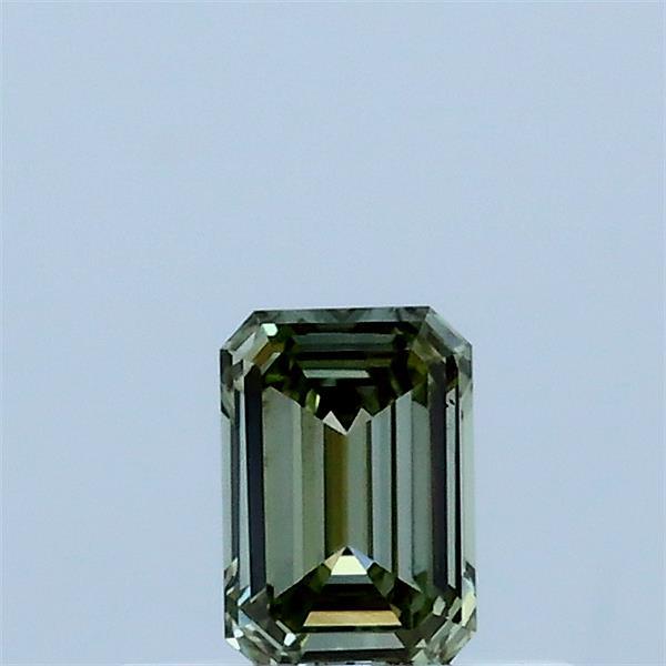 0.30 Carat Emerald Shaped, Ideal Cut, FANCY VIVID GREEN Color, VS1 Clarity, IGI Certified Lab Grown Diamond