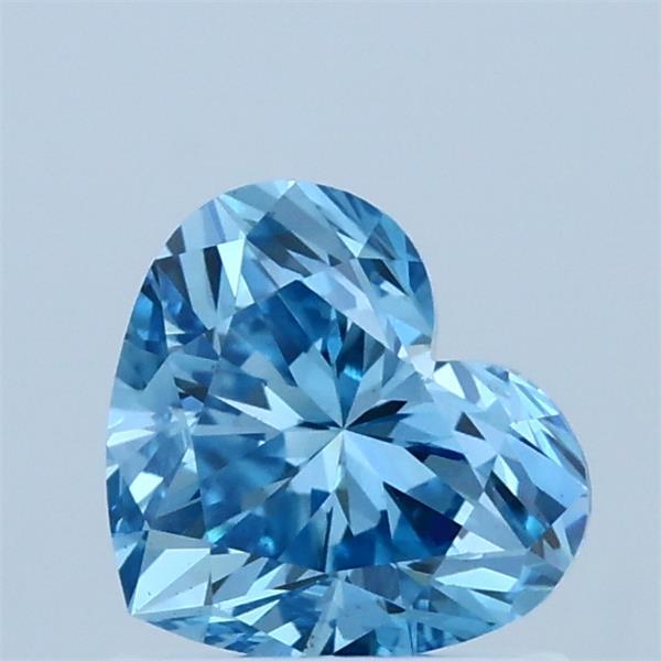 1.00 Carat Heart Shaped, Excellent Cut, FANCY VIVID BLUE Color, VS1 Clarity, IGI Certified Lab Grown Diamond