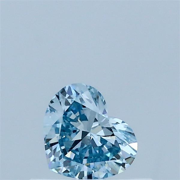 0.31 Carat Heart Shaped, Very Good Cut, FANCY VIVID BLUE Color, VS1 Clarity, IGI Certified Lab Grown Diamond