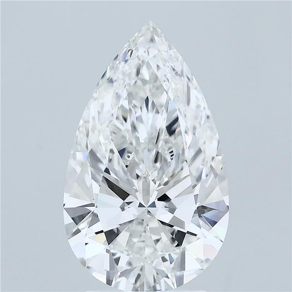 3.03 Carat Pear Shaped, Ideal Cut, F Color, VVS1 Clarity, IGI Certified Lab Grown Diamond