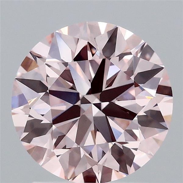 2.02 Carat Round Shaped, Ideal Cut, FANCY PINK Color, VS1 Clarity, IGI Certified Lab Grown Diamond