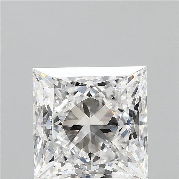 4.02 Carat Princess Shaped, Ideal Cut, F Color, SI1 Clarity, IGI Certified Lab Grown Diamond