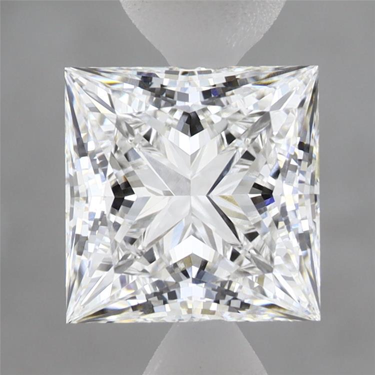 2.59 Carat Princess Shaped, Excellent Cut, E Color, VVS2 Clarity, IGI Certified Lab Grown Diamond