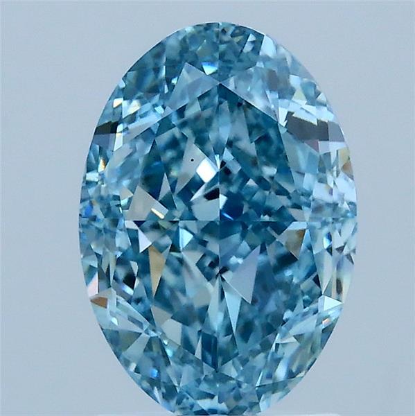 2.23 Carat Oval Shaped, Very Good Cut, FANCY VIVID BLUE Color, VS1 Clarity, IGI Certified Lab Grown Diamond