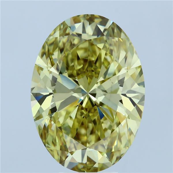8.09 Carat Oval Shaped, Ideal Cut, FANCY INTENSE YELLOW Color, VS1 Clarity, IGI Certified Lab Grown Diamond