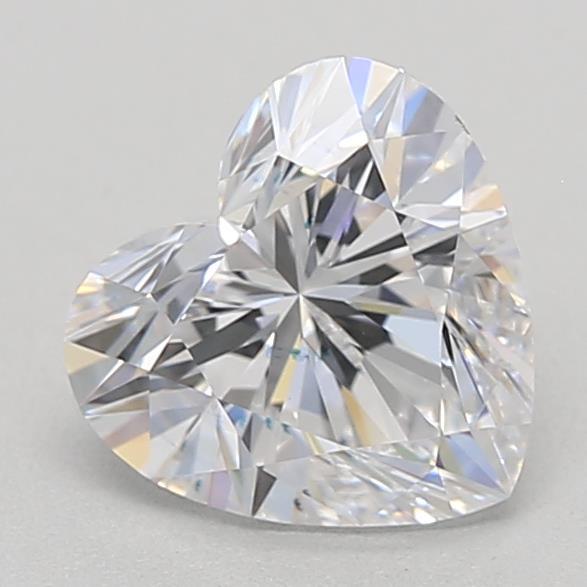 1.01 Carat Heart Shaped, Excellent Cut, D Color, IF Clarity, IGI Certified Lab Grown Diamond