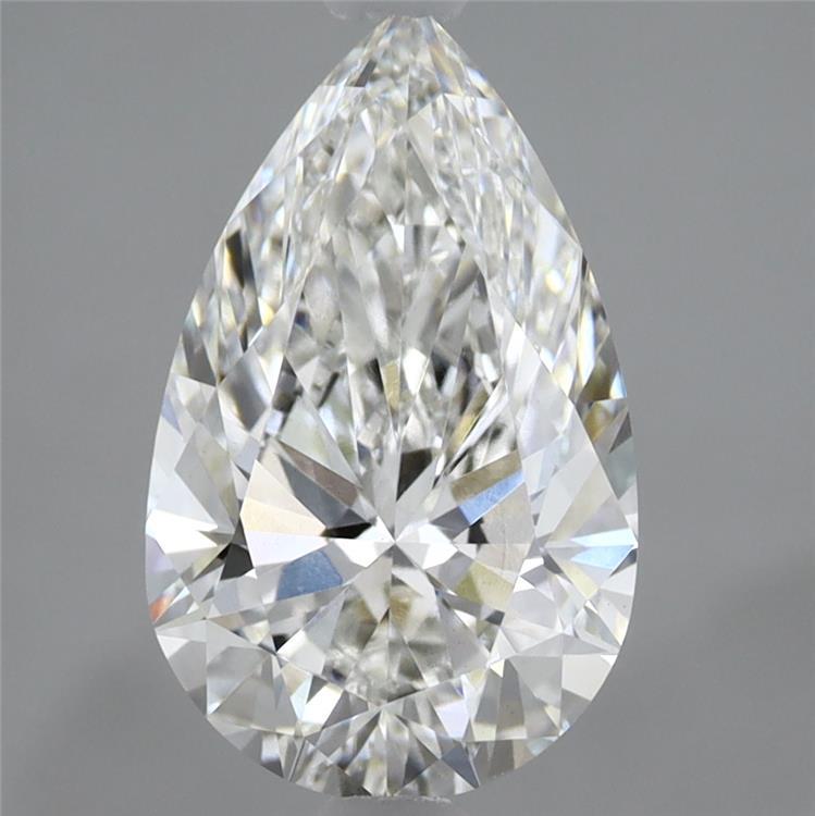 2.37 Carat Pear Shaped, Ideal Cut, E Color, VVS2 Clarity, IGI Certified Lab Grown Diamond