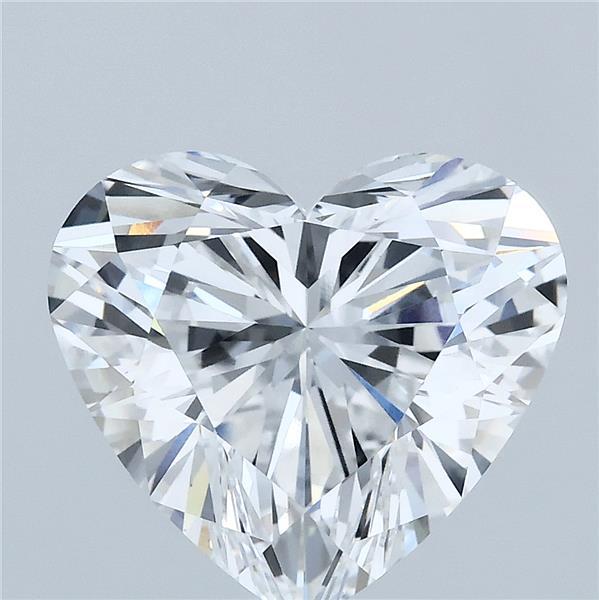 4.08 Carat Heart Shaped, Ideal Cut, D Color, VVS2 Clarity, IGI Certified Lab Grown Diamond