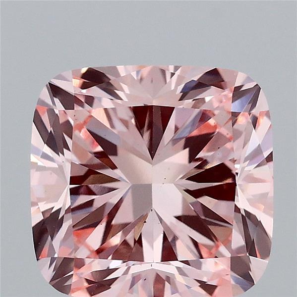 3.11 Carat Cushion Shaped, Excellent Cut, FANCY INTENSE PINK Color, VS1 Clarity, IGI Certified Lab Grown Diamond