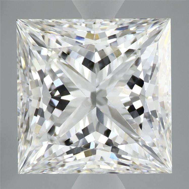 5.07 Carat Princess Shaped, Ideal Cut, F Color, VS1 Clarity, IGI Certified Lab Grown Diamond