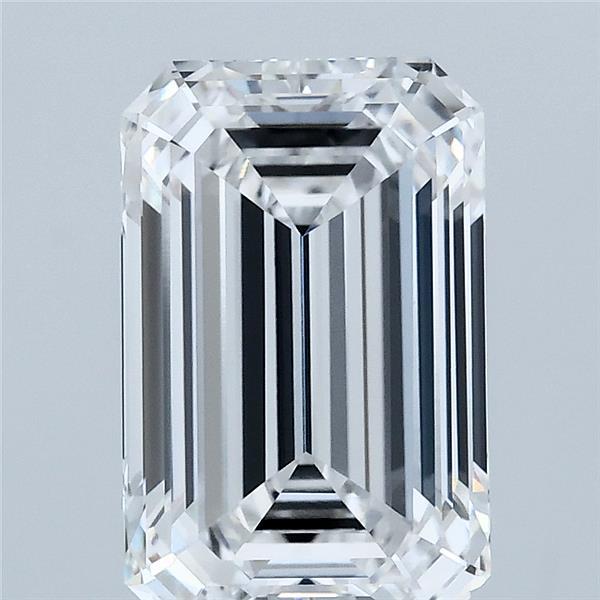 3.23 Carat Emerald Shaped, Ideal Cut, E Color, VVS2 Clarity, IGI Certified Lab Grown Diamond