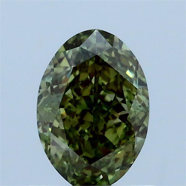 1.03 Carat Oval Shaped, Very Good Cut, FANCY VIVID GREEN Color, VS1 Clarity, IGI Certified Lab Grown Diamond