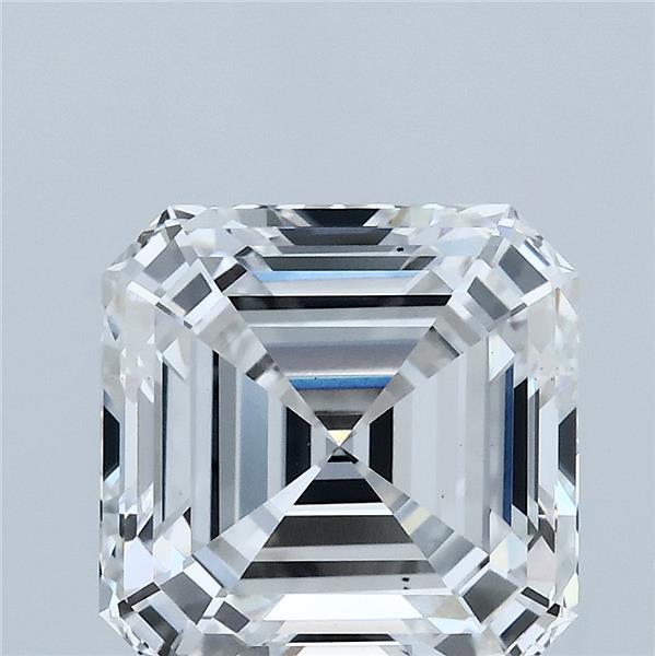 4.05 Carat Asscher Shaped, Ideal Cut, E Color, VS1 Clarity, IGI Certified Lab Grown Diamond