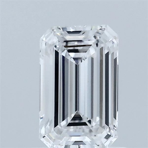 0.88 Carat Emerald Shaped, Excellent Cut, D Color, VVS2 Clarity, IGI Certified Lab Grown Diamond