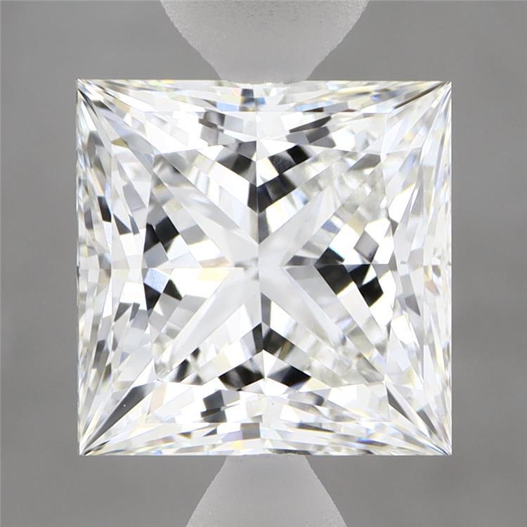 4.10 Carat Princess Shaped, Ideal Cut, F Color, VS1 Clarity, IGI Certified Lab Grown Diamond