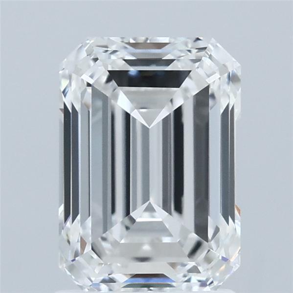 2.00 Carat Emerald Shaped, Ideal Cut, E Color, VVS2 Clarity, IGI Certified Lab Grown Diamond
