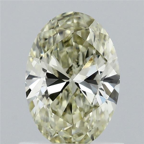 0.83 Carat Oval Shaped, Ideal Cut, FANCY YELLOW Color, VVS2 Clarity, IGI Certified Lab Grown Diamond