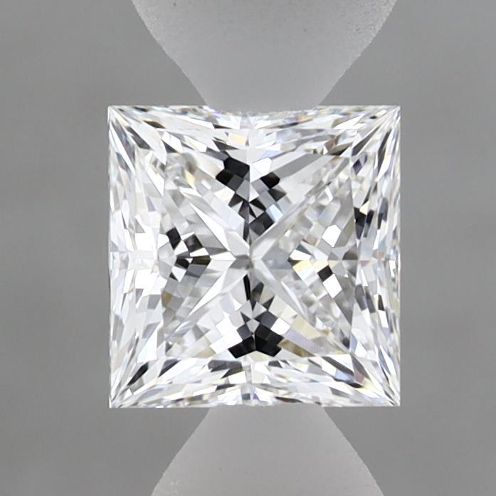 0.90 Carat Princess Shaped, Ideal Cut, D Color, VVS2 Clarity, IGI Certified Lab Grown Diamond