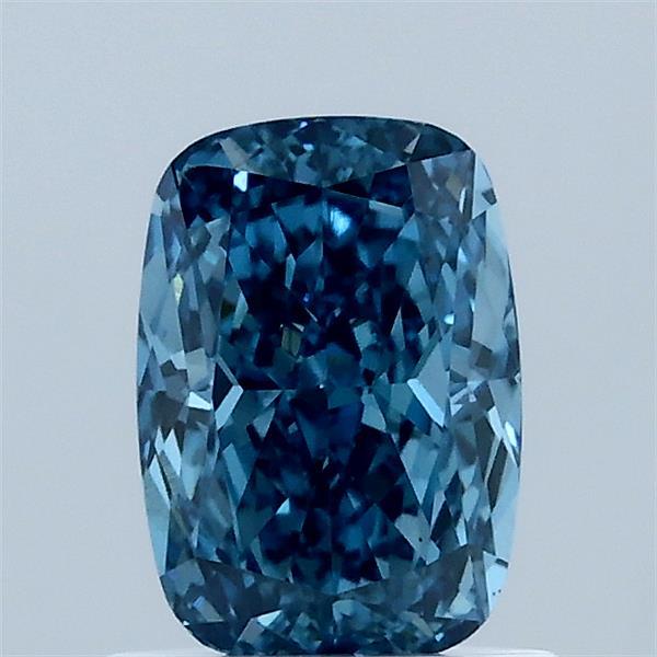 1.05 Carat Cushion Shaped, Ideal Cut, FANCY VIVID BLUE Color, VS1 Clarity, IGI Certified Lab Grown Diamond