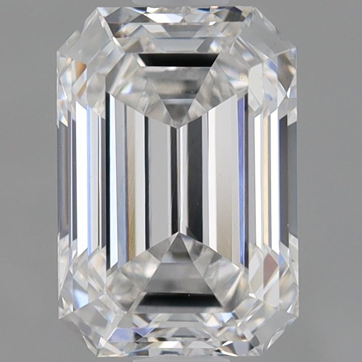 0.98 Carat Emerald Shaped, Ideal Cut, E Color, VVS2 Clarity, IGI Certified Lab Grown Diamond